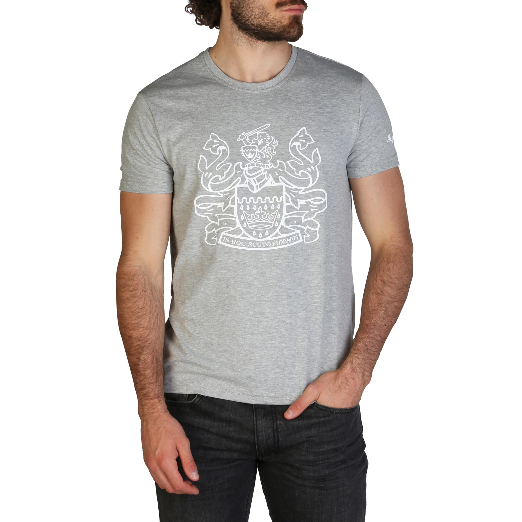 Aquascutum QMT002M0 Uomo Grigio 120012