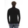 Black Wool Men Sweater Turtleneck Long Sleeve