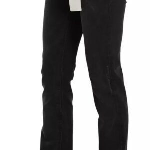 Black Slim Fit Cotton Jeans D&G Pants