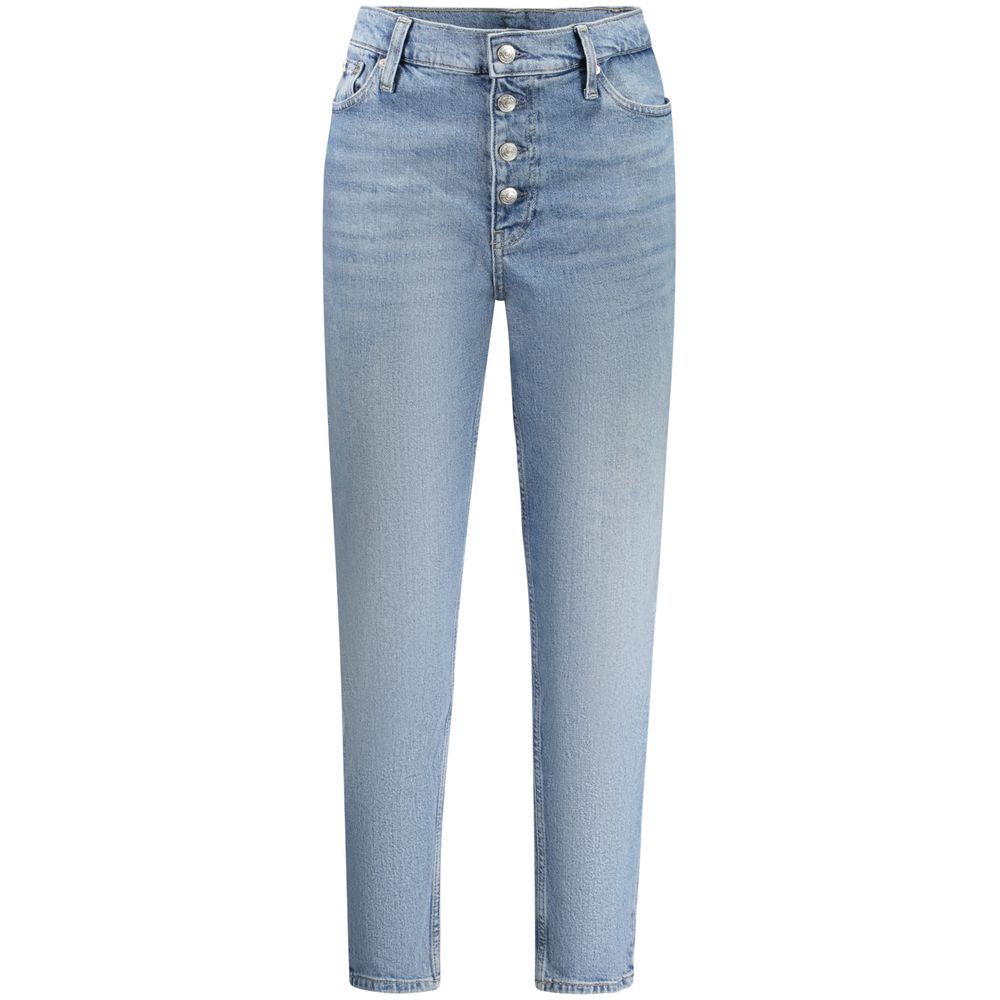 Light Blue Cotton Jeans & Pant