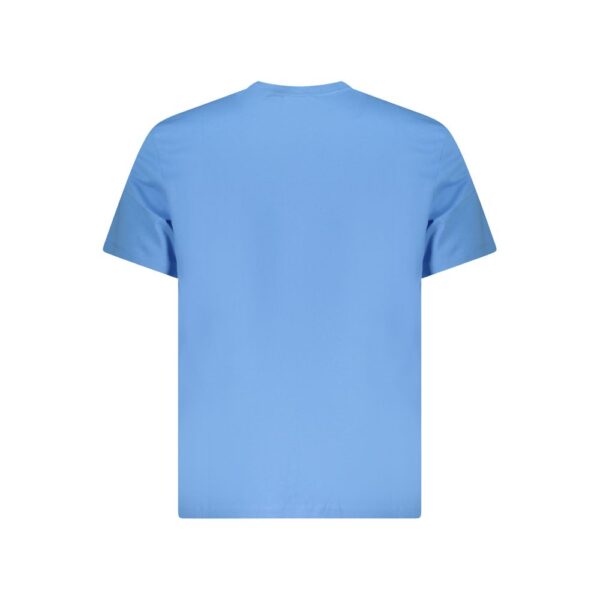 Light Blue Cotton Men T-Shirt