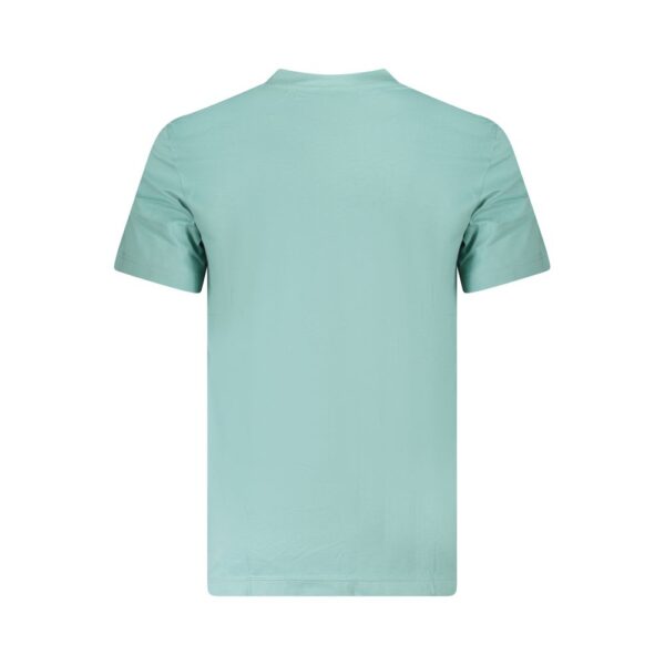 Light Blue Cotton Men T-Shirt