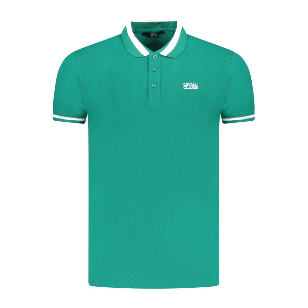 Green Cotton Polo Shirt