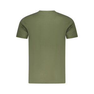 Green Cotton Men T-Shirt