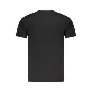 Black Cotton Men T-Shirt
