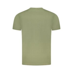 Green Cotton Men T-Shirt