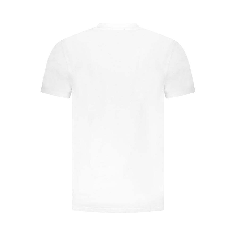 White Cotton Men T-Shirt