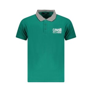 Green Cotton Polo Shirt