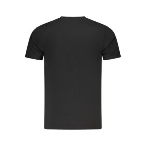 Black Cotton Men T-Shirt