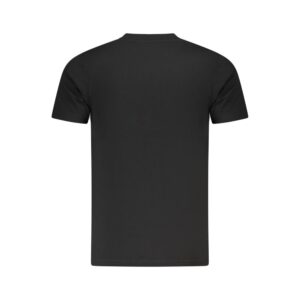 Black Cotton Men T-Shirt