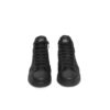 Black Leather Women Sneaker