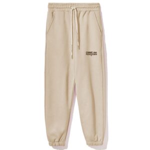 Beige Cotton Jeans & Pant