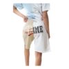 Chic Two-Tone Logo Shorts