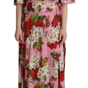 Enchanting Floral Silk Maxi Dress