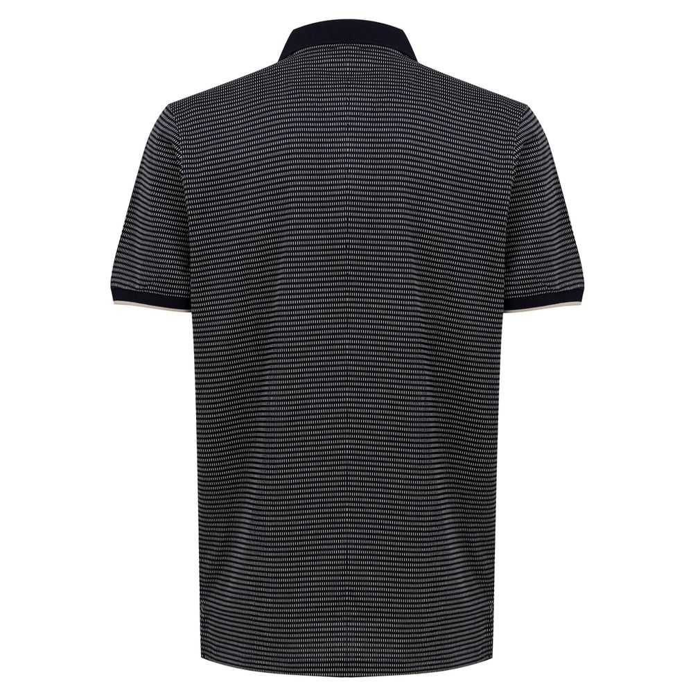 Blue Cotton Polo Shirt