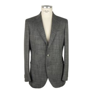 Gray Wool Men's Blazer