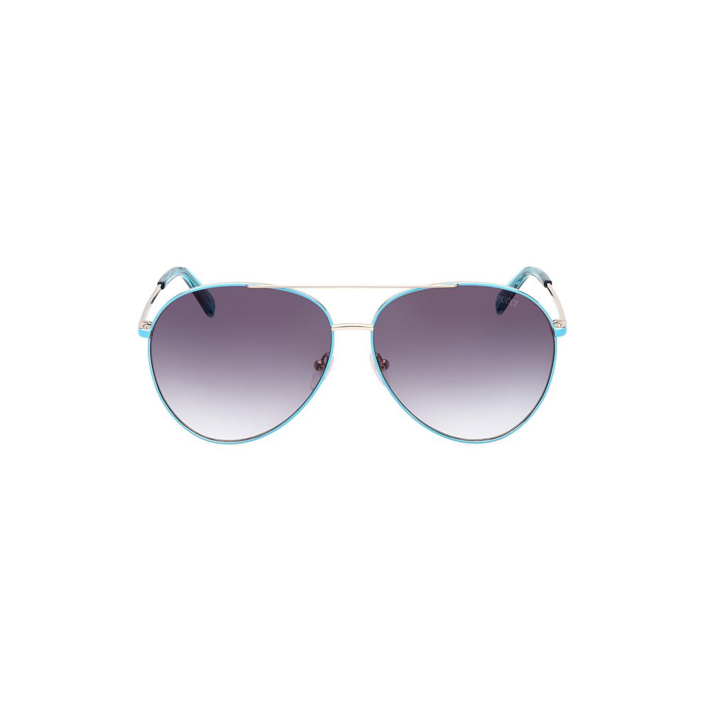 Brown Metal Sunglasses