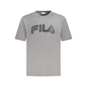 Gray Cotton Men T-Shirt