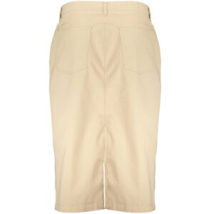 Beige Cotton Women Skirt