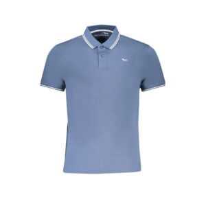 Blue Cotton Polo Shirt