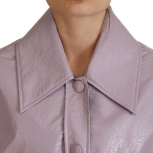 Chic Purple Cropped Jacket - A Style Statement