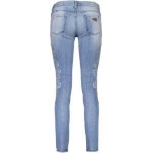 Light Blue Cotton Women Jeans