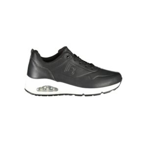 Black Polyester Women Sneaker