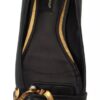 Black Devotion Leather Pointy Flats Shoes