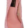 Pastel Pink Lace Crystal Embellished Pumps