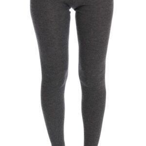 Chic Gray High Waist Cashmere Tights Pants