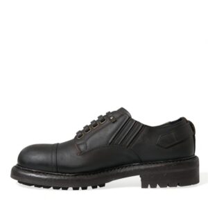 Elegant Mens Leather Derby Dress Shoes
