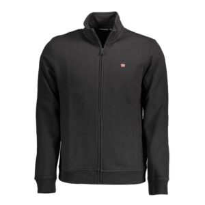 Black Cotton Men Sweater
