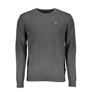 Gray Wool Men Sweater