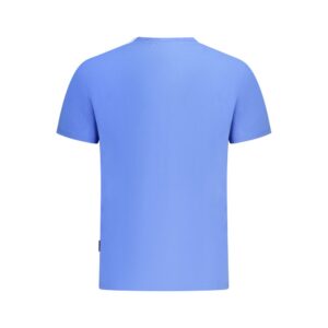 Blue Cotton Men T-Shirt