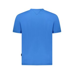 Blue Cotton Men T-Shirt