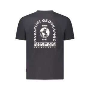 Black Cotton Men T-Shirt