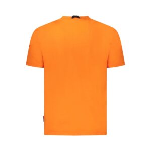Orange Cotton Men T-Shirt