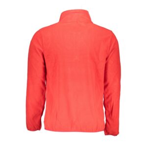 Red Polyester Men Sweater