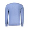 Blue Cotton Men Sweater