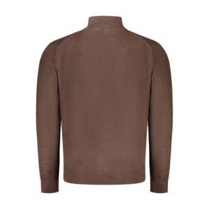 Brown Polyamide Men Cardigan