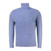 Blue Wool Men Sweater