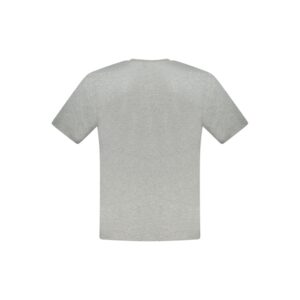 Gray Cotton Men T-Shirt
