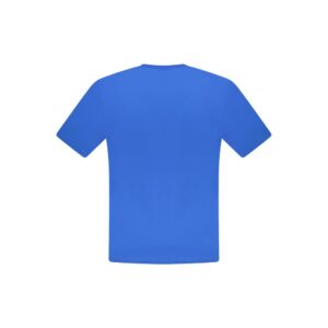 Blue Cotton Men T-Shirt