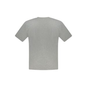 Gray Cotton Men T-Shirt