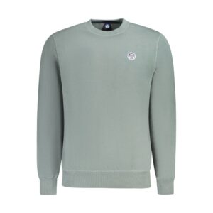Green Cotton Men Sweater