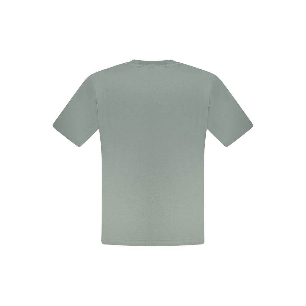 Green Cotton Men T-Shirt