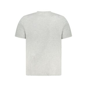 Gray Cotton Men T-Shirt