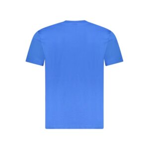 Blue Cotton Men T-Shirt