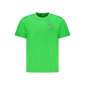 Green Cotton Men T-Shirt