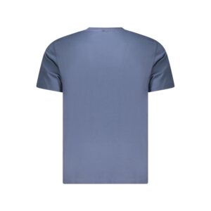 Blue Cotton Men T-Shirt